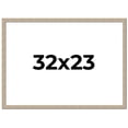 thumbnail image 1 of 32x23 Frame Grey Solid Wood Picture Frame Width 1 Inches | Interior Frame Depth 0.5 Inches |, 1 of 8