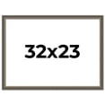 thumbnail image 1 of 32x23 Frame Silver Real Wood Picture Frame Width 1.25 Inches | Interior Frame Depth 0.5 Inches |, 1 of 8