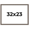 thumbnail image 1 of 32x23 Frame Silver Real Wood Picture Frame Width 1.25 Inches | Interior Frame Depth 0.5 Inches |, 1 of 8