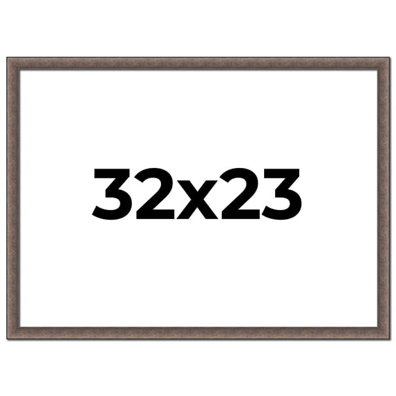 32x23 Frame Silver Real Wood Picture Frame Width 1.25 Inches | Interior Frame Depth 0.5 Inches |