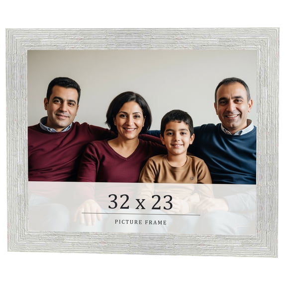 32x23 Frame White Real Wood Picture Frame Width 1.5 inches | Interior Frame Depth 0.5 inches | Barn