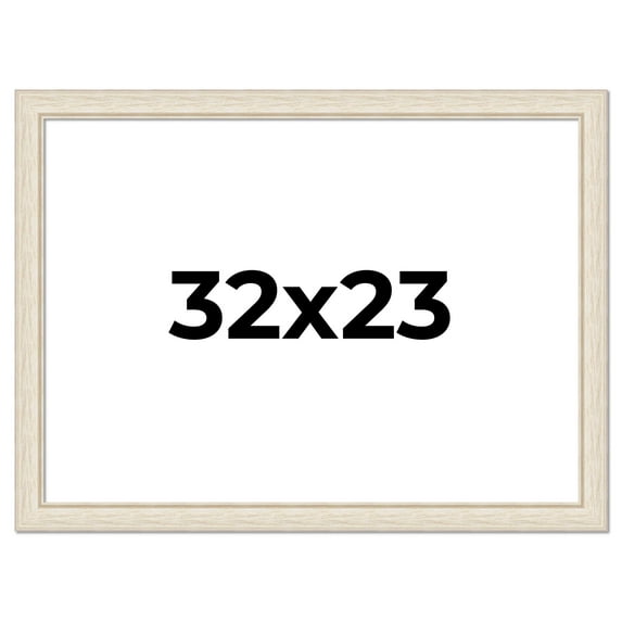 32x23 Frame White Real Wood Picture Frame Width 1.75 inches | Interior Frame Depth 0.5 inches |