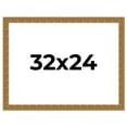 thumbnail image 1 of 32x24 Frame Black and Gold Distressed Solid Wood Sonoma Picture Frame | 1.625 Inch Moulding Width |, 1 of 8