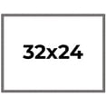 thumbnail image 1 of 32x24 Frame Blue Kingsley Pewter Solid Wood Picture Frame Width 0.75 Inches |Interior Depth 0.5, 1 of 8