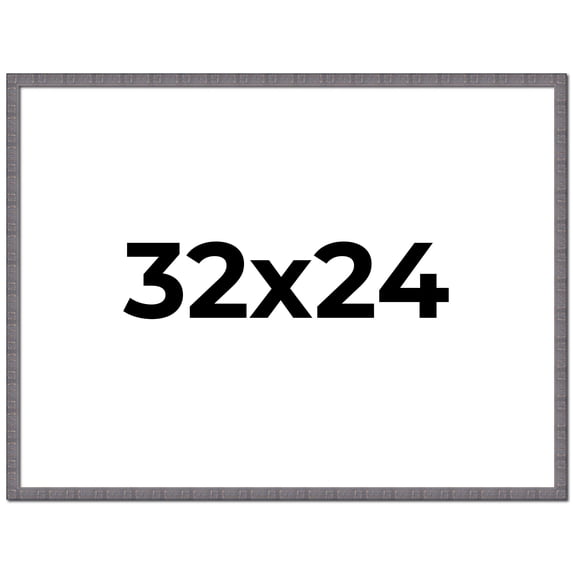 32x24 Frame Blue Kingsley Pewter Solid Wood Picture Frame Width 0.75 Inches |Interior Depth 0.5