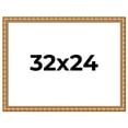 thumbnail image 1 of 32x24 Frame Gold Real Wood Picture Frame Width 1.5 inches | Interior Frame Depth 0.5 inches |, 1 of 8
