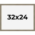 thumbnail image 1 of 32x24 Frame Gray Barnwood Rustic Solid Wood Picture Frame | 1.5 Inch Moulding Width | Includes UV, 1 of 8
