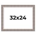 thumbnail image 1 of 32x24 Frame Grey Real Wood Picture Frame Width 2.75 Inches | Interior Frame Depth 0.5 Inches |, 1 of 8