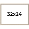 thumbnail image 1 of 32x24 Frame Grey Solid Wood Picture Frame Width 1 Inches | Interior Frame Depth 0.5 Inches |, 1 of 8