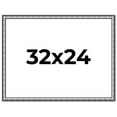 thumbnail image 1 of 32x24 Frame Silver Real Wood Picture Frame Width 1.125 Inches | Interior Frame Depth 0.5 Inches |, 1 of 8