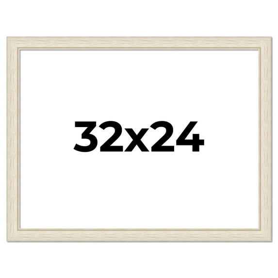 32x24 Frame White Real Wood Picture Frame Width 1.75 inches | Interior Frame Depth 0.5 inches |
