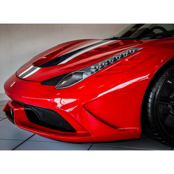 32x24 in Photographic Print Poster Ferrari 458 Speciale Ferrari 458 Speciale Front Red