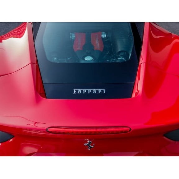 32x24in Coated Paper Ferrari 488 GTB