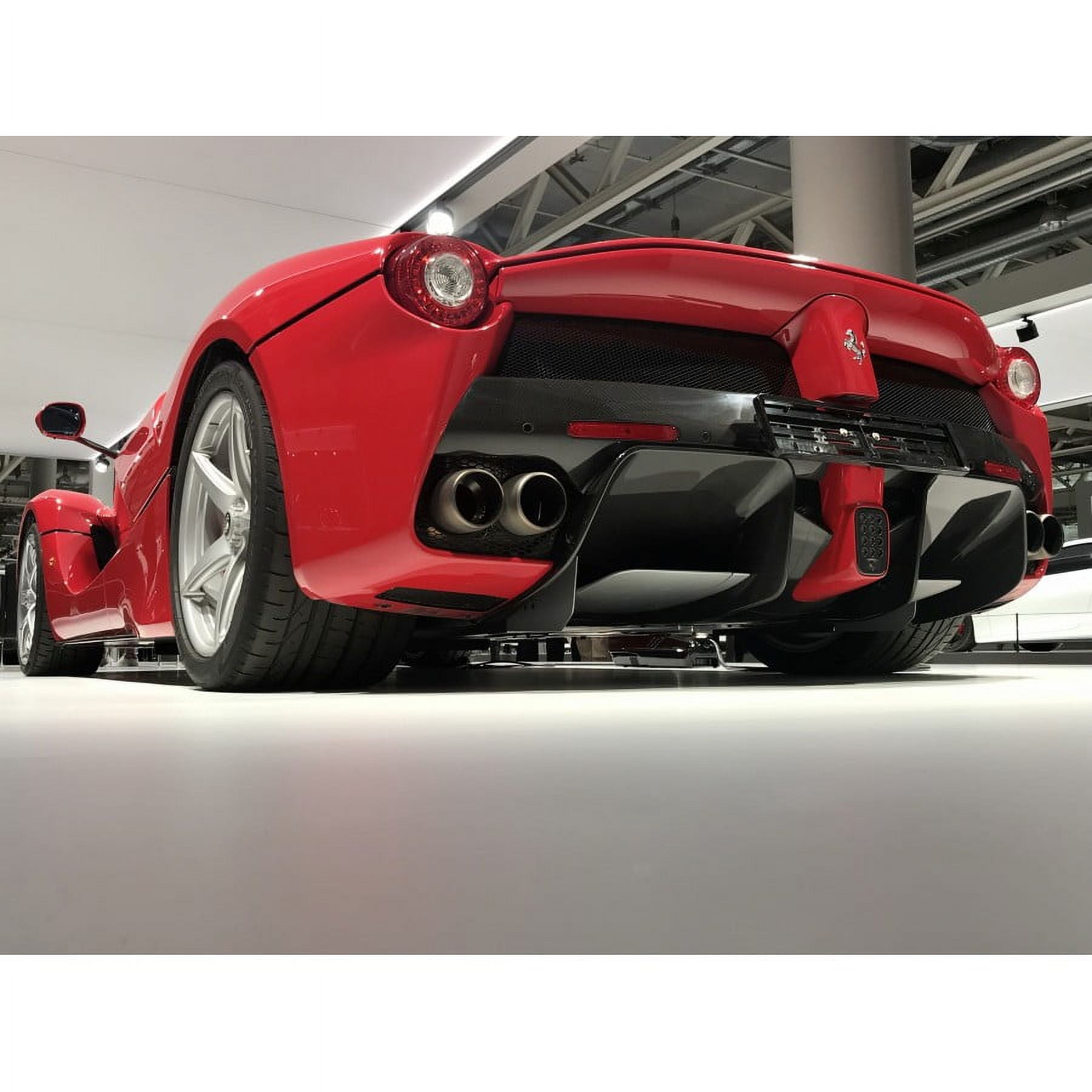 【未開封】Ferrari LaFerrari 32x24in Coated Paper Red Ferrari LaFerrari at Grand Basel