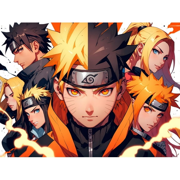 32x24in Japanese manga Naruto Uzumaki ninja Kishimoto game room 【Photo Paper】