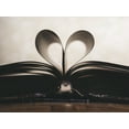 thumbnail image 1 of 32x24in Laminated Paper Heart Symbol Romance Valentine Love Open, 1 of 3