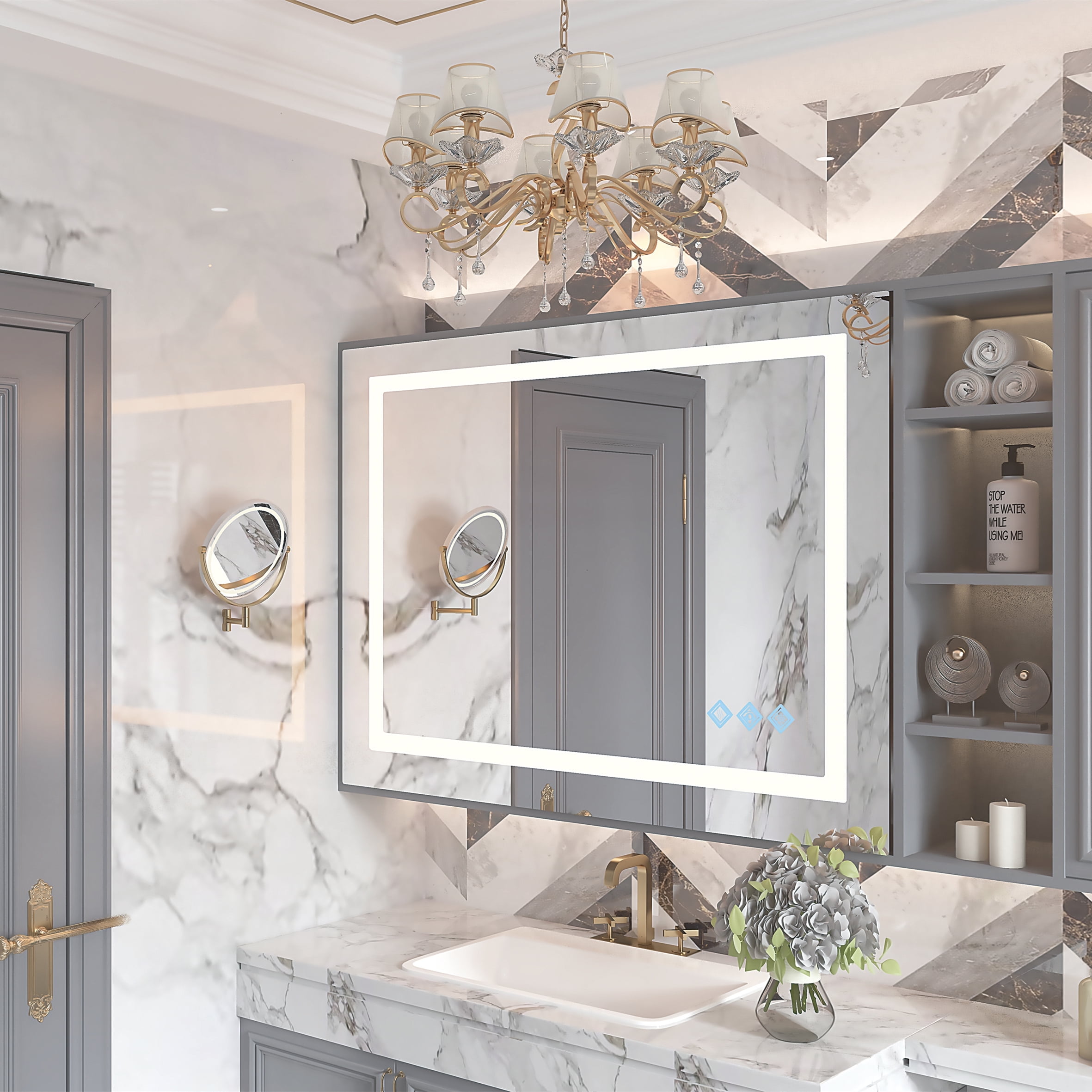 Keonjinn Large Hollywood Vanity Mirror with Lights, Large