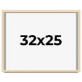 thumbnail image 1 of 32x25 Frame Beige Real Wood Picture Frame Width 0.75 inches | Interior Frame Depth 0.5 inches |, 1 of 8