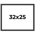 thumbnail image 1 of 32x25 Frame Black Real Wood Picture Frame Width 1.25 Inches | Interior Frame Depth 0.5 Inches |, 1 of 8
