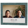 thumbnail image 1 of 32x25 Frame Blue Rustic Barnwood Solid Wood Picture Frame Width 1.25 Inches | Interior Depth 0.5, 1 of 8