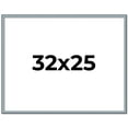 thumbnail image 1 of 32x25 Frame Blue Scuffed Farm Board Solid Wood Picture Frame Width 0.75 Inches | Interior Depth 0.5, 1 of 8