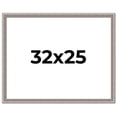thumbnail image 1 of 32x25 Frame Grey Real Wood Picture Frame Width 1.25 inches | Interior Frame Depth 0.5 inches | Hans, 1 of 8