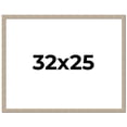 thumbnail image 1 of 32x25 Frame Grey Solid Wood Picture Frame Width 1 Inches | Interior Frame Depth 0.5 Inches |, 1 of 8