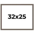 thumbnail image 1 of 32x25 Frame Silver Real Wood Picture Frame Width 1.25 Inches | Interior Frame Depth 0.5 Inches |, 1 of 8