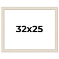 thumbnail image 1 of 32x25 Frame White Real Wood Picture Frame Width 1.75 inches | Interior Frame Depth 0.5 inches |, 1 of 8
