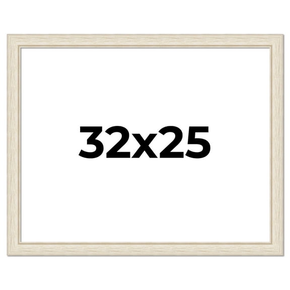 32x25 Frame White Real Wood Picture Frame Width 1.75 inches | Interior Frame Depth 0.5 inches |