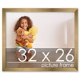 thumbnail image 1 of 32x26 Gold Bronze Wood Picture Frame - UV Acrylic, Foam Board Backing, Hanging Hardware, 1 of 9