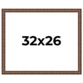 thumbnail image 1 of 32x26 Dark Brown Bamboo Real Wood Picture Frame Width 1.5 inches | Interior Frame Depth 0.5 inches, 1 of 8