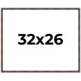 thumbnail image 1 of 32x26 Frame Brown Bamboo with Dark Coffee/Walnut Finish | Solid Wood Picture Frame Width 0.75, 1 of 8