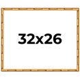 thumbnail image 1 of 32x26 Frame Gold Bamboo Solid Wood Picture Frame | 1 Inch Moulding Width | Interior Frame Depth, 1 of 8