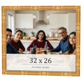 thumbnail image 1 of 32x26 Frame Gold Bamboo Solid Wood Picture Frame | 1 Inch Moulding Width | Interior Frame Depth, 1 of 8