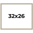 thumbnail image 1 of 32x26 Frame Grey Solid Wood Picture Frame Width 1 Inches | Interior Frame Depth 0.5 Inches |, 1 of 8