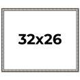 thumbnail image 1 of 32x26 Frame Silver Real Wood Picture Frame Width 1.125 Inches | Interior Frame Depth 0.5 Inches |, 1 of 8