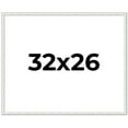 thumbnail image 1 of 32x26 Frame White Real Wood Picture Frame Width 0.75 inches | Interior Frame Depth 0.5 inches |, 1 of 8