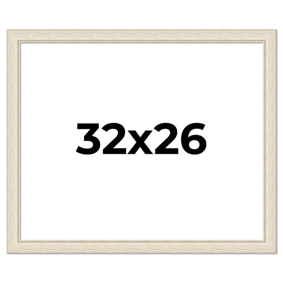 32x26 Frame White Real Wood Picture Frame Width 1.75 inches | Interior Frame Depth 0.5 inches |