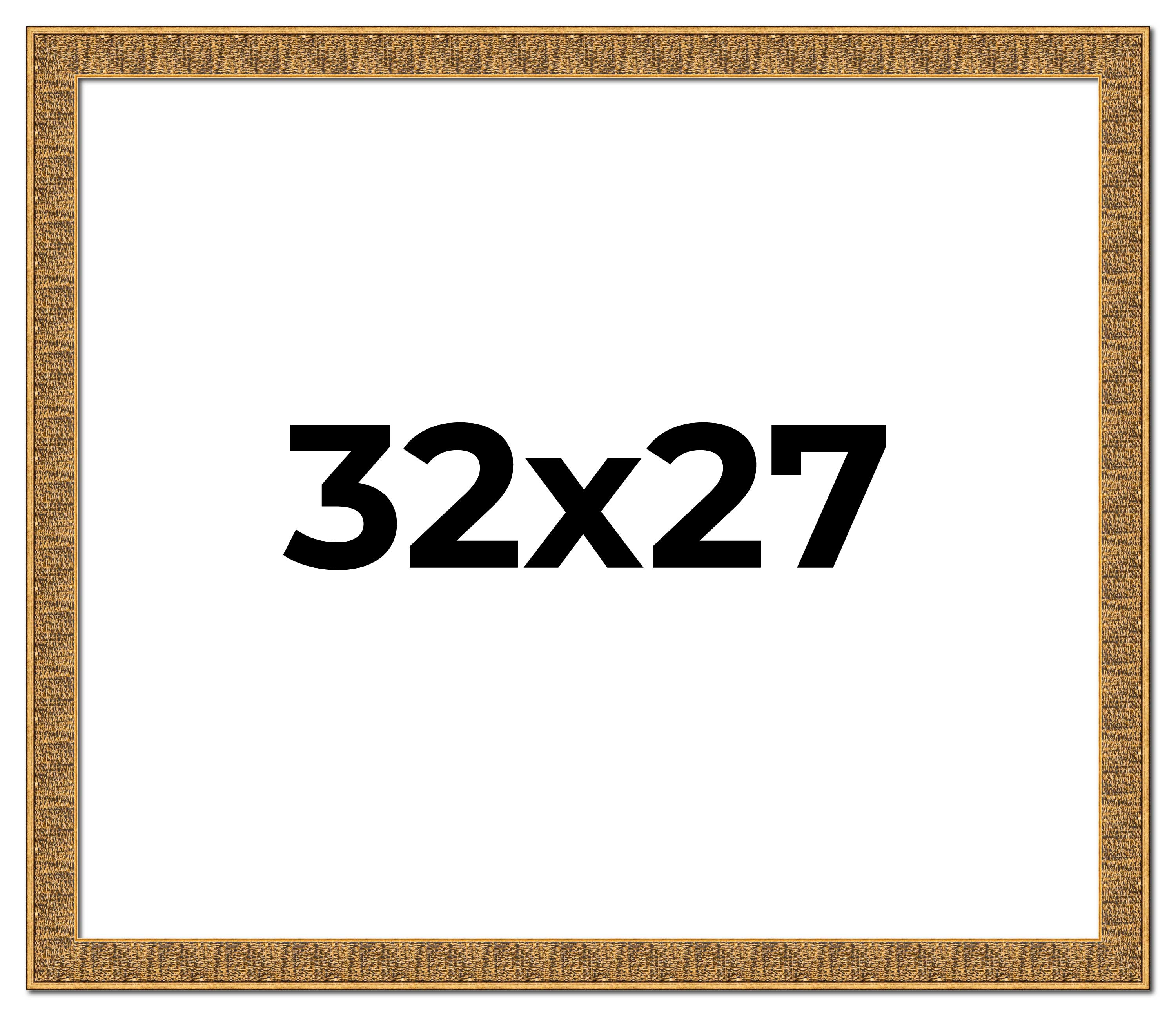 32x27 Frame Black and Gold Distressed Solid Wood Sonoma Picture Frame ...