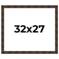 thumbnail image 1 of 32x27 Frame Brown Burl Real Wood Picture Frame Width 1.625 Inches | Interior Frame Depth 0.5 Inches, 1 of 8