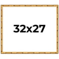 thumbnail image 1 of 32x27 Frame Gold Bamboo Solid Wood Picture Frame | 1 Inch Moulding Width | Interior Frame Depth, 1 of 8