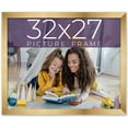 thumbnail image 1 of 32x27 Frame Gold Bronze Solid Wood Picture Frame Width 0.75 Inches | Interior Frame Depth 0.5, 1 of 8