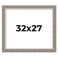 thumbnail image 1 of 32x27 Frame Grey Real Wood Picture Frame Width 2.75 Inches | Interior Frame Depth 0.5 Inches |, 1 of 8