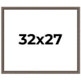 thumbnail image 1 of 32x27 Frame Silver Real Wood Picture Frame Width 1.25 Inches | Interior Frame Depth 0.5 Inches |, 1 of 8