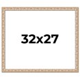 thumbnail image 1 of 32x27 Frame White Real Wood Picture Frame Width 1.5 inches | Interior Frame Depth 0.5 inches |, 1 of 8