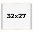 thumbnail image 1 of 32x27 Frame White Wheat Solid Wood Picture Frame | Moulding Width 0.75 Inches | Interior Depth 0.5, 1 of 8