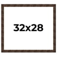 thumbnail image 1 of 32x28 Frame Brown Burl Real Wood Picture Frame Width 1.625 Inches | Interior Frame Depth 0.5 Inches, 1 of 8
