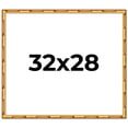 thumbnail image 1 of 32x28 Frame Gold Bamboo Solid Wood Picture Frame | 1 Inch Moulding Width | Interior Frame Depth, 1 of 8