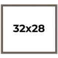 thumbnail image 1 of 32x28 Frame Silver Real Wood Picture Frame Width 1.25 Inches | Interior Frame Depth 0.5 Inches |, 1 of 8